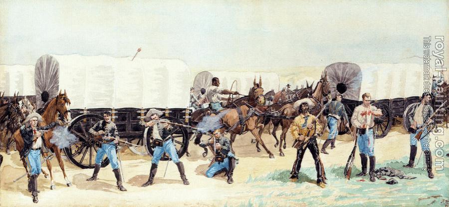 Frederic Remington : Attack on the Supply Train